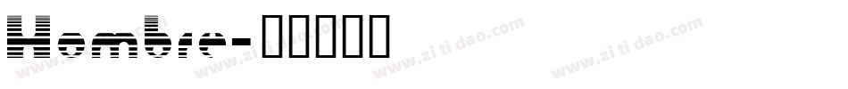 Hombre字体转换