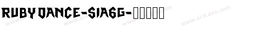 Rubydance-51a6G字体转换