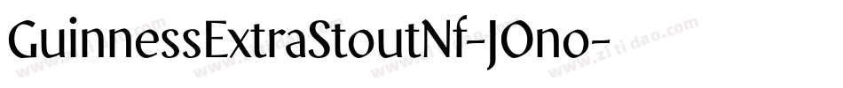 GuinnessExtraStoutNf-JOno字体转换