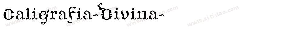 Caligrafia-Divina字体转换
