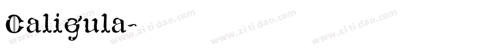 Caligula字体转换