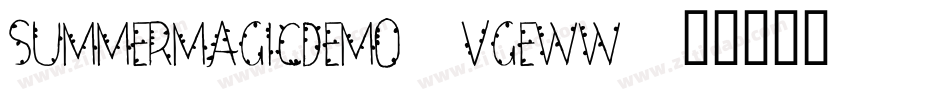SummerMagicDemo-VGEww字体转换