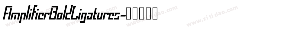 AmplifierBoldLigatures字体转换