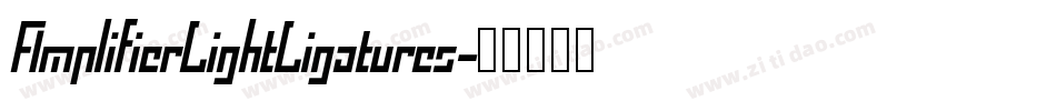 AmplifierLightLigatures字体转换