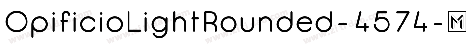 OpificioLightRounded-4574字体转换