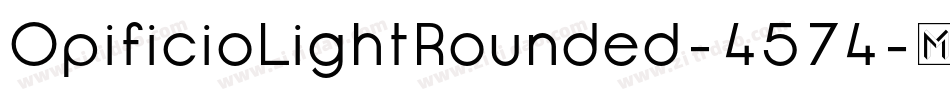 OpificioLightRounded-4574字体转换