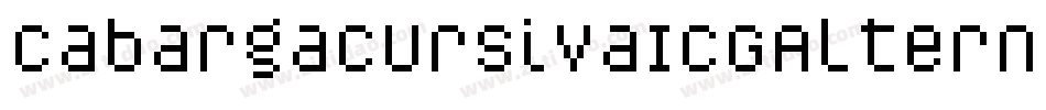 CabargaCursivaICGAlternate字体转换 CabargaCursivaICGAlternate字体转换