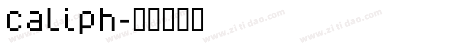 caliph字体转换