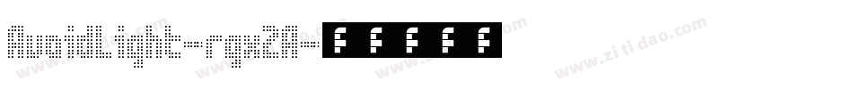 AvoidLight-rgx2A字体转换