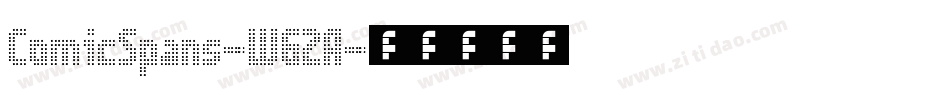ComicSpans-WG2A字体转换