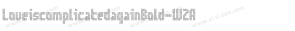 LoveiscomplicatedagainBold-W2A9字体转换