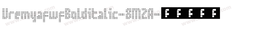 VremyafwfBolditalic-8M2A字体转换