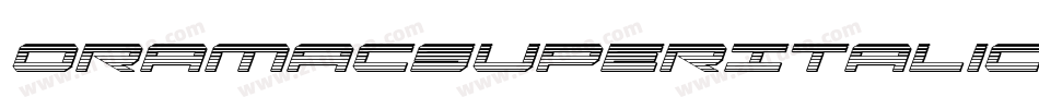 OramacSuperItalic-RmGE字体转换