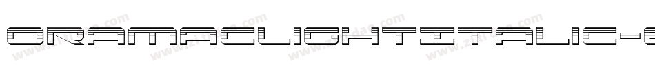 OramacLightItalic-6W71字体转换