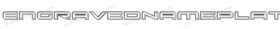 EngravedNameplate-VBnw字体转换