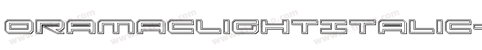 OramacLightItalic-6W71字体转换