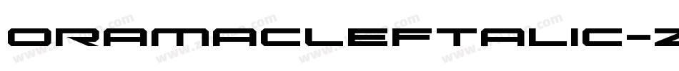 OramacLeftalic-zPqL字体转换