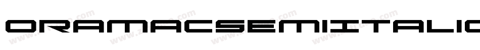 OramacSemiItalic-l17w字体转换