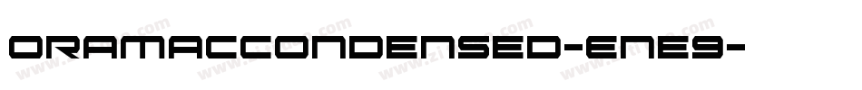 OramacCondensed-Ene9字体转换