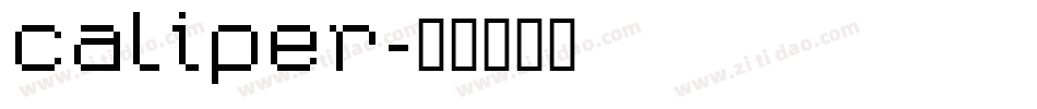 Caliper字体转换