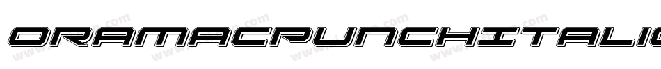 OramacPunchItalic-9OP2字体转换