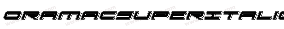 OramacSuperItalic-RmGE字体转换