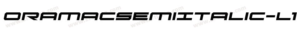 OramacSemiItalic-l17w字体转换