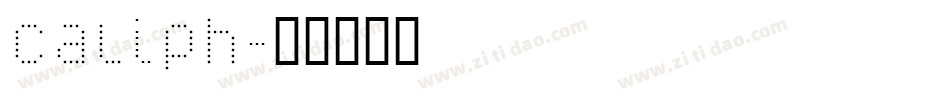 caliph字体转换