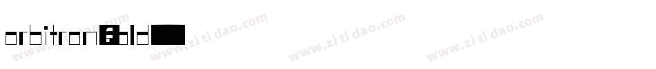 orbitron-bold字体转换