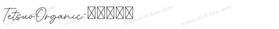 TetsuoOrganic字体转换