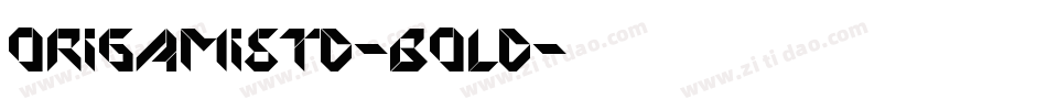 OrigamiStd-Bold字体转换