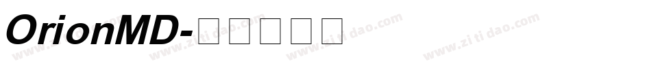 OrionMD字体转换