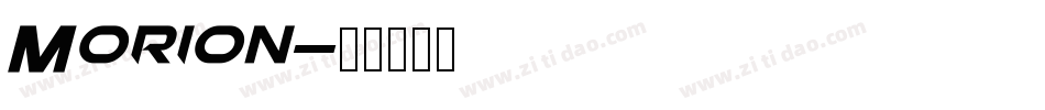 Morion字体转换