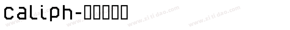 caliph字体转换