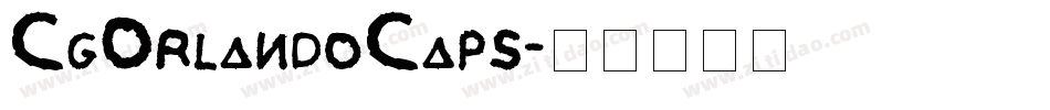 CgOrlandoCaps字体转换