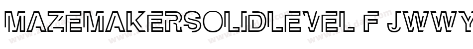 MazeMakerSolidLevel1F-jWWy字体转换