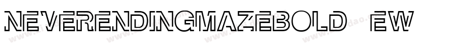 NeverEndingMazeBold-22EW字体转换