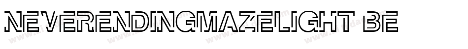 NeverEndingMazeLight-BE05字体转换
