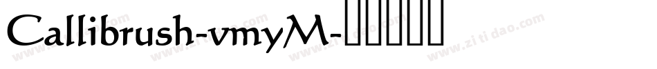 Callibrush-vmyM字体转换
