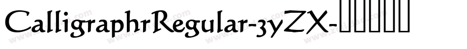 CalligraphrRegular-3yZX字体转换