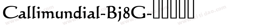 Callimundial-Bj8G字体转换