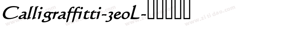 Calligraffitti-3eoL字体转换