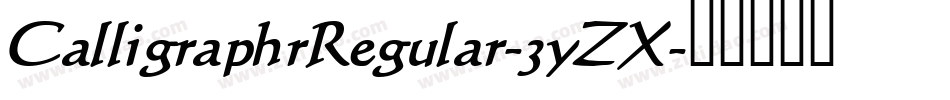 CalligraphrRegular-3yZX字体转换