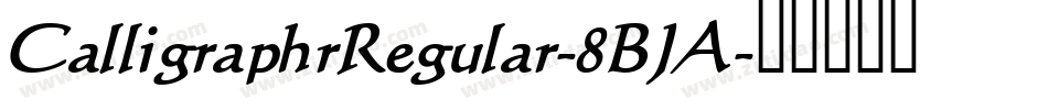 CalligraphrRegular-8BJA字体转换