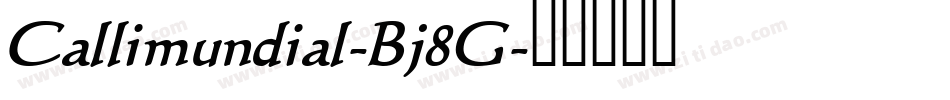 Callimundial-Bj8G字体转换
