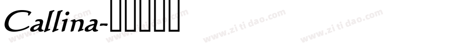 Callina字体转换