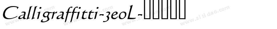 Calligraffitti-3eoL字体转换