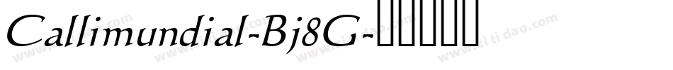 Callimundial-Bj8G字体转换