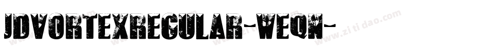 JdVortexRegular-Weqn字体转换