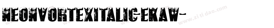 NeonVortexItalic-EKaW字体转换
